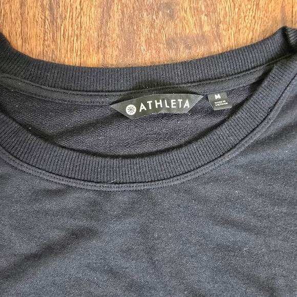 Athleta Drishti Ruched Sweatshirt - Medium - Black - 405166 - Picture 6 of 6